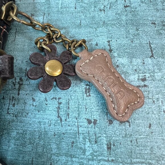 Chala Handbag Boston Terrier Cellphone Crossbody Handbag Purple Charms Colorful - Picture 2 of 8